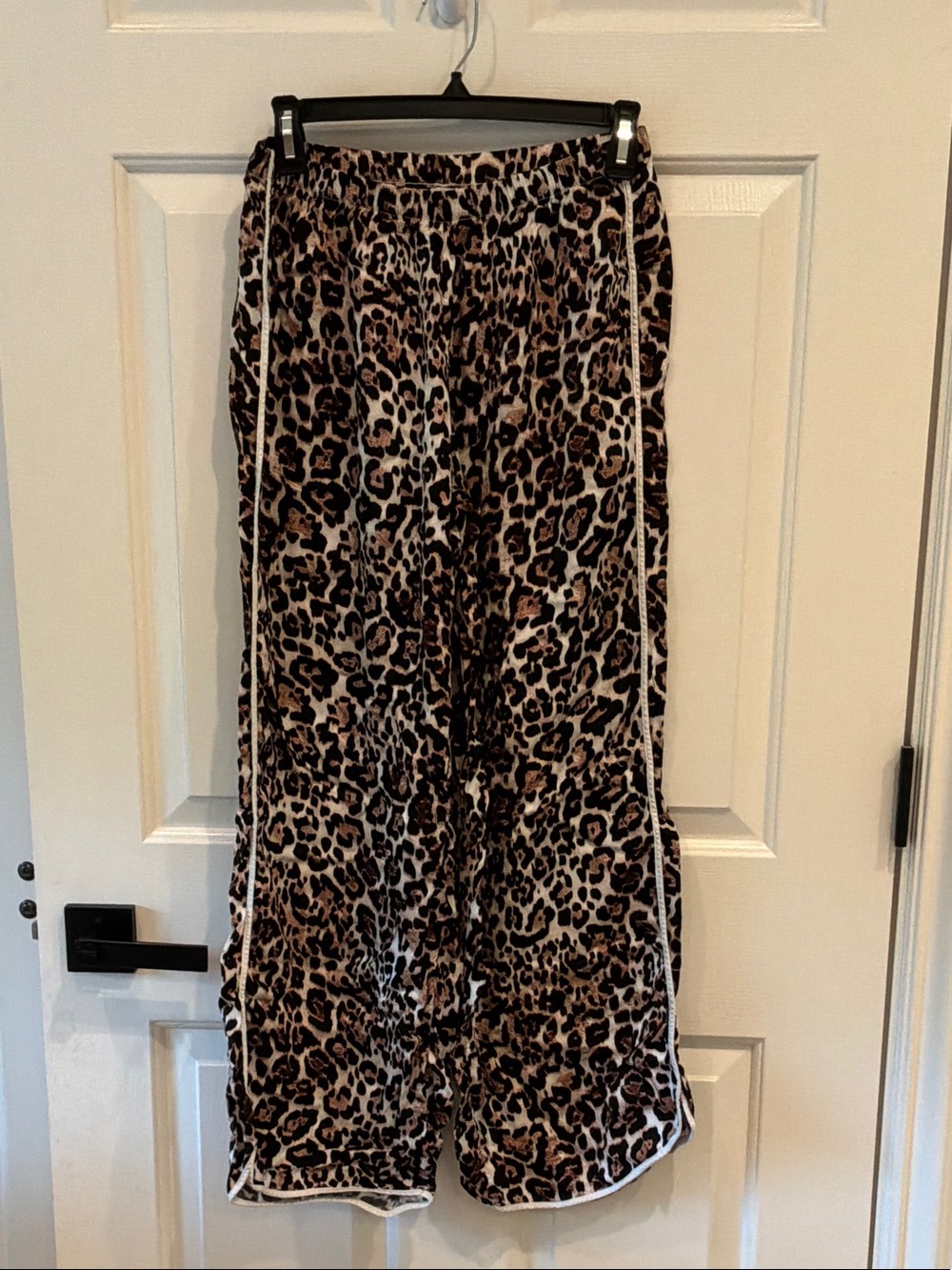aerie Leopard Print Wide-Leg Pants - Brown & Black